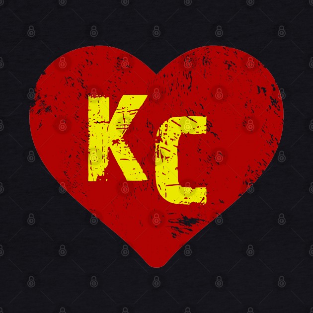 Kc Chiefs Heart by Doxie Greeting